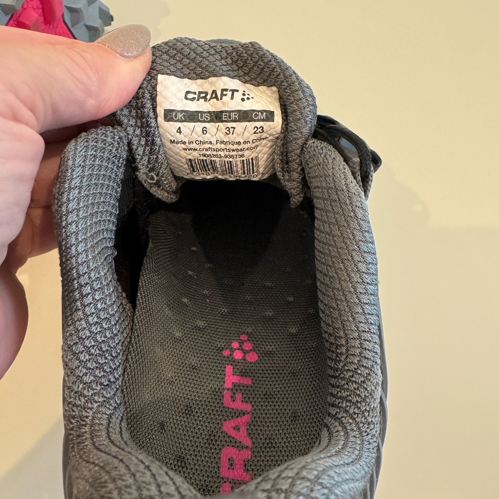 Craft Women's Athletic Shoes in Gray and Pink - Picture 4 of 5